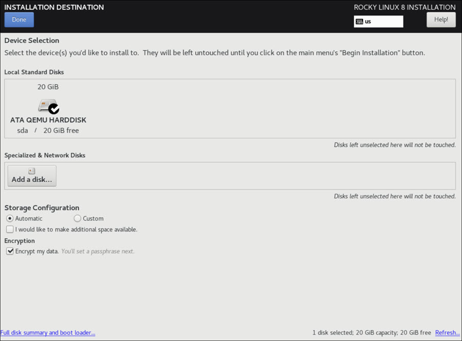 Configuring Data Encryption on Linux Devices